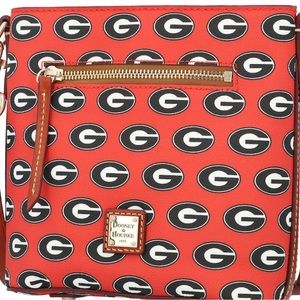 NWT Dooney & Bourke Georgia Bulldog Dawgs Crossbody Purse Red Black NCAA